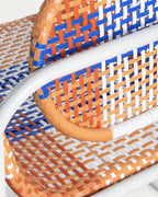 Armchair with armrests in aluminum and synthetic rattan Emba Studio