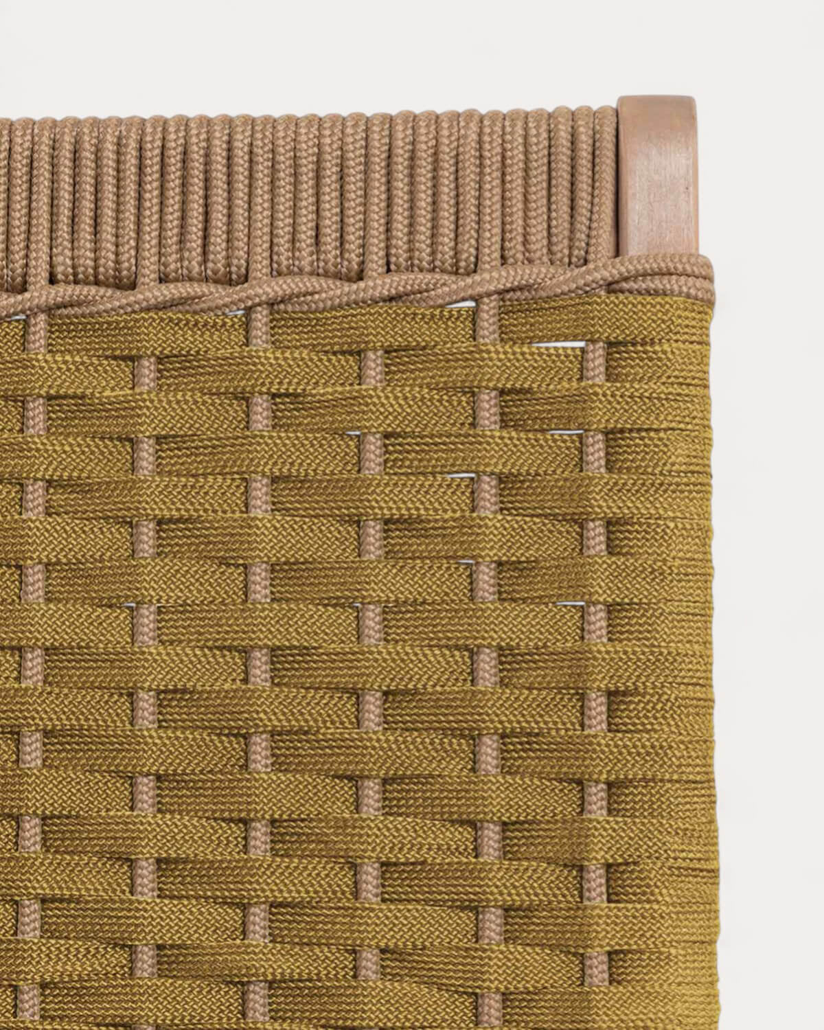 Mirle acacia wood and rope garden armchair