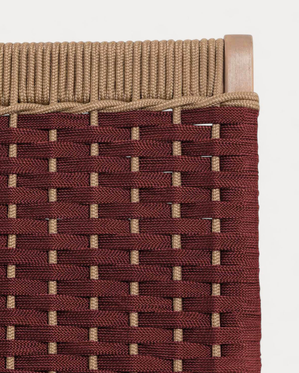 Mirle acacia wood and rope garden armchair