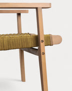 Mirle acacia wood and rope garden armchair