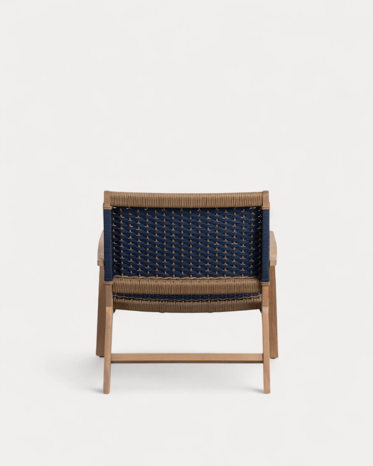 Mirle acacia wood and rope garden armchair