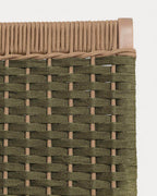 Mirle acacia wood and rope garden armchair