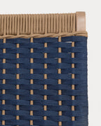 Mirle acacia wood and rope garden armchair