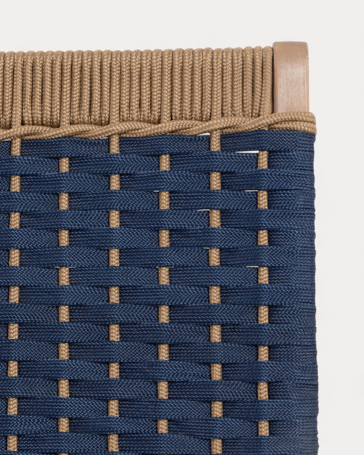 Mirle acacia wood and rope garden armchair