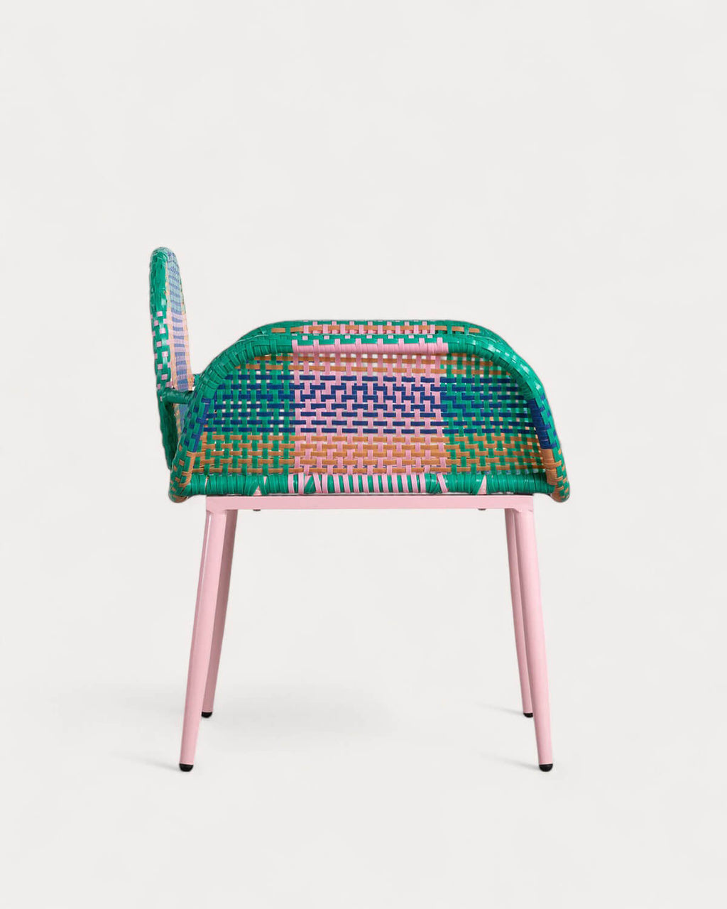 Emba Studio aluminum and synthetic rattan armchair