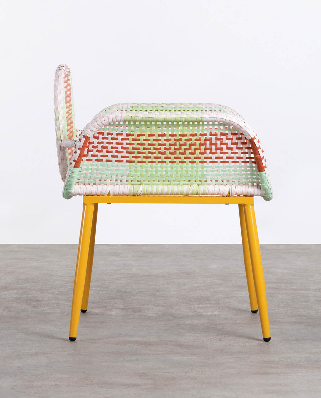 Emba Studio aluminum and synthetic rattan armchair