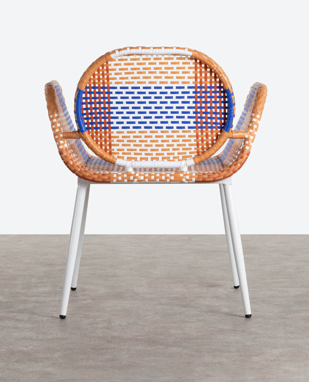 Emba Studio aluminum and synthetic rattan armchair