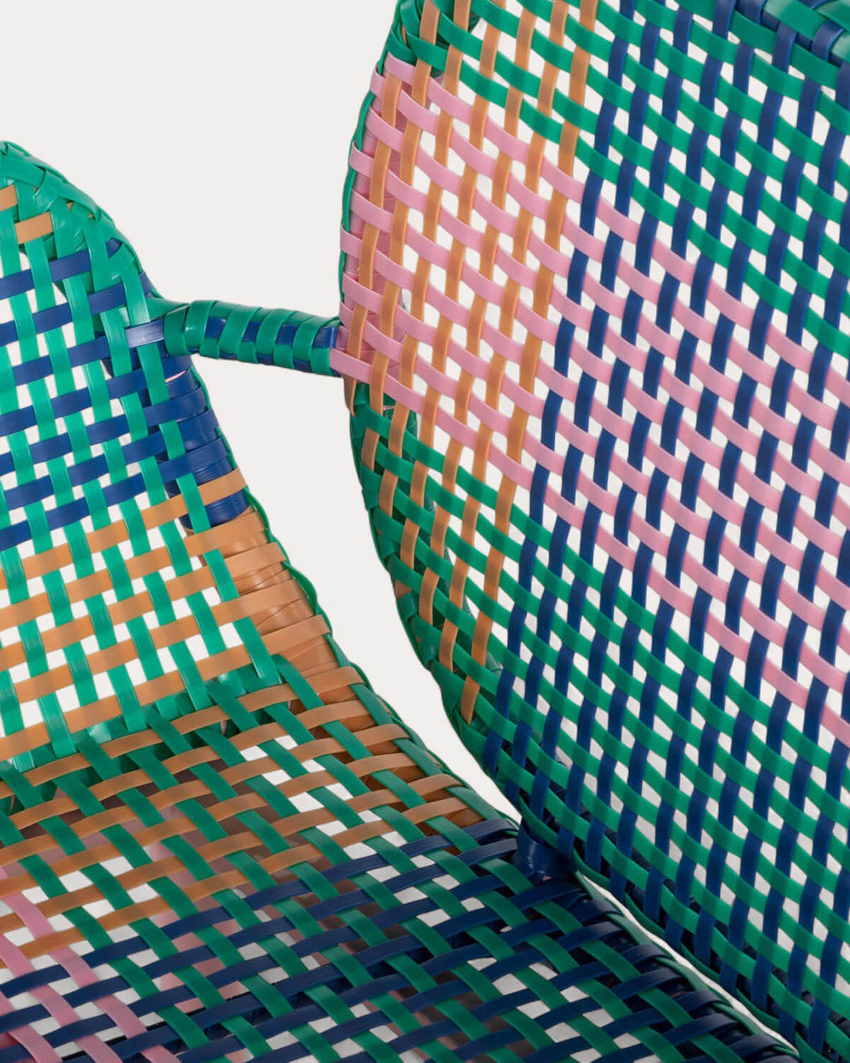 Emba Studio aluminum and synthetic rattan armchair