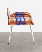 Emba Studio aluminum and synthetic rattan armchair