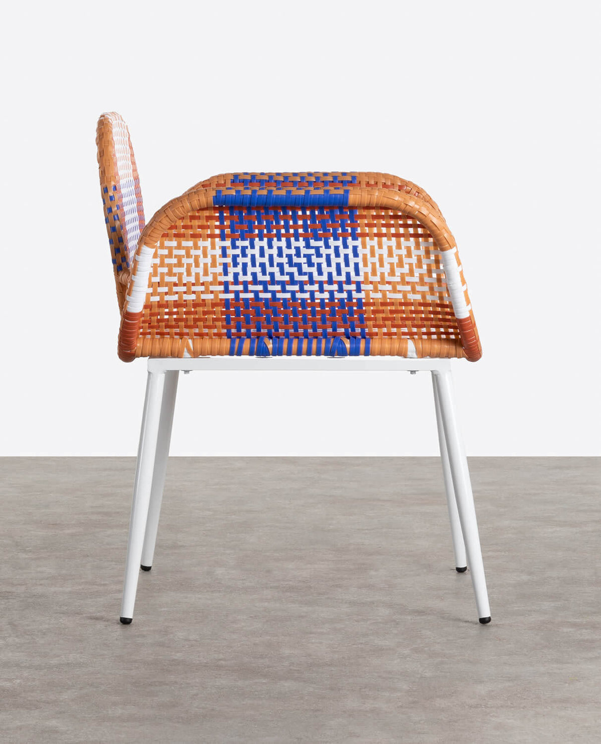 Emba Studio aluminum and synthetic rattan armchair