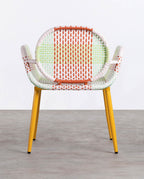 Emba Studio aluminum and synthetic rattan armchair