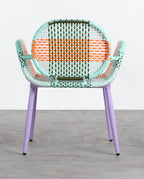 Emba Studio aluminum and synthetic rattan armchair