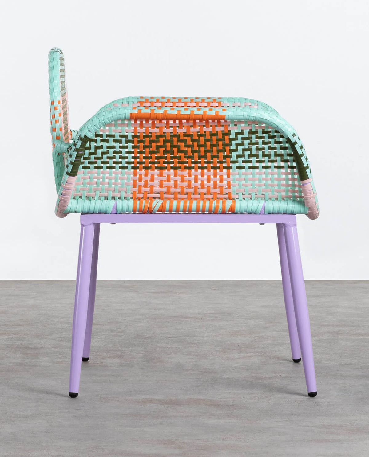 Emba Studio aluminum and synthetic rattan armchair