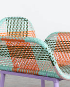 Emba Studio aluminum and synthetic rattan armchair