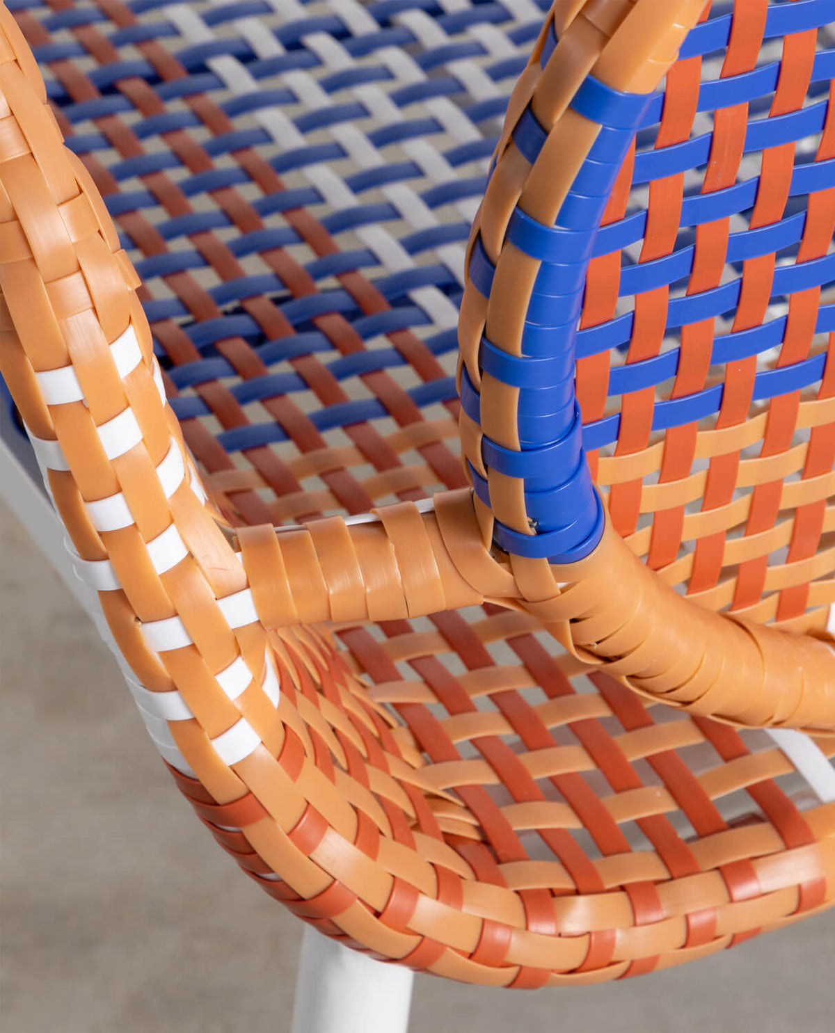 Emba Studio aluminum and synthetic rattan armchair