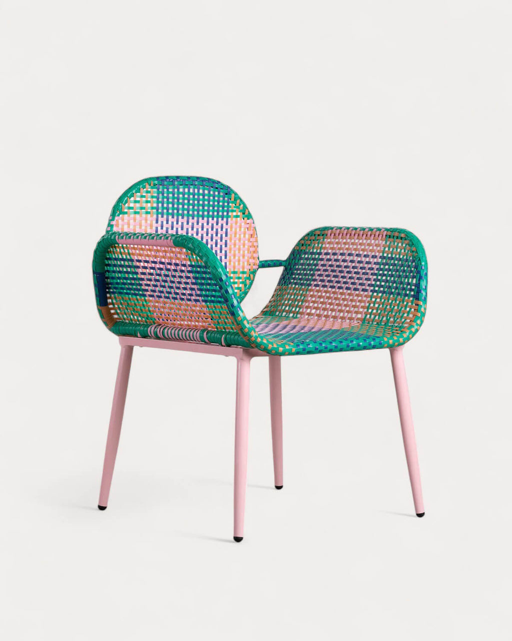 Emba Studio aluminum and synthetic rattan armchair
