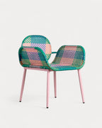 Emba Studio aluminum and synthetic rattan armchair