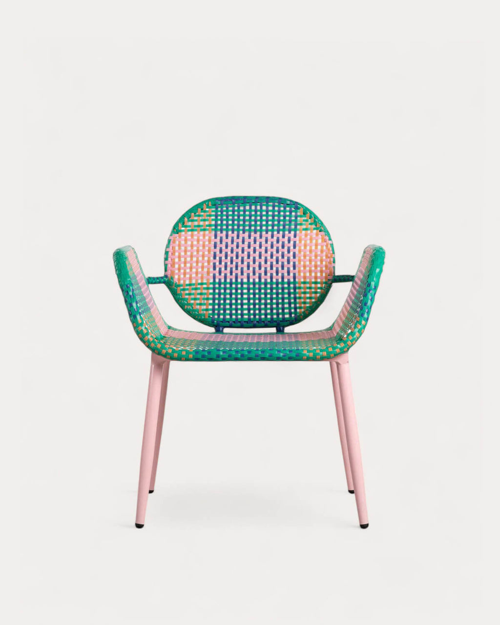 Emba Studio aluminum and synthetic rattan armchair