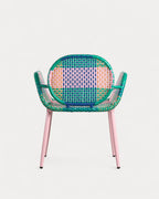 Emba Studio aluminum and synthetic rattan armchair