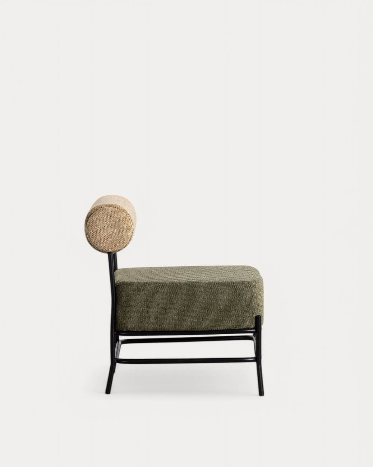 Elin fabric and metal armchair