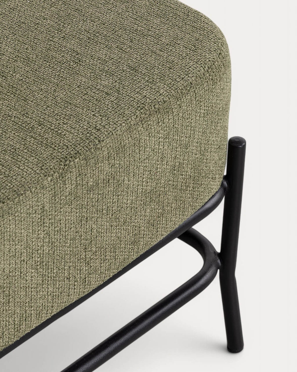 Elin fabric and metal armchair