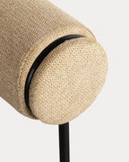 Elin fabric and metal armchair