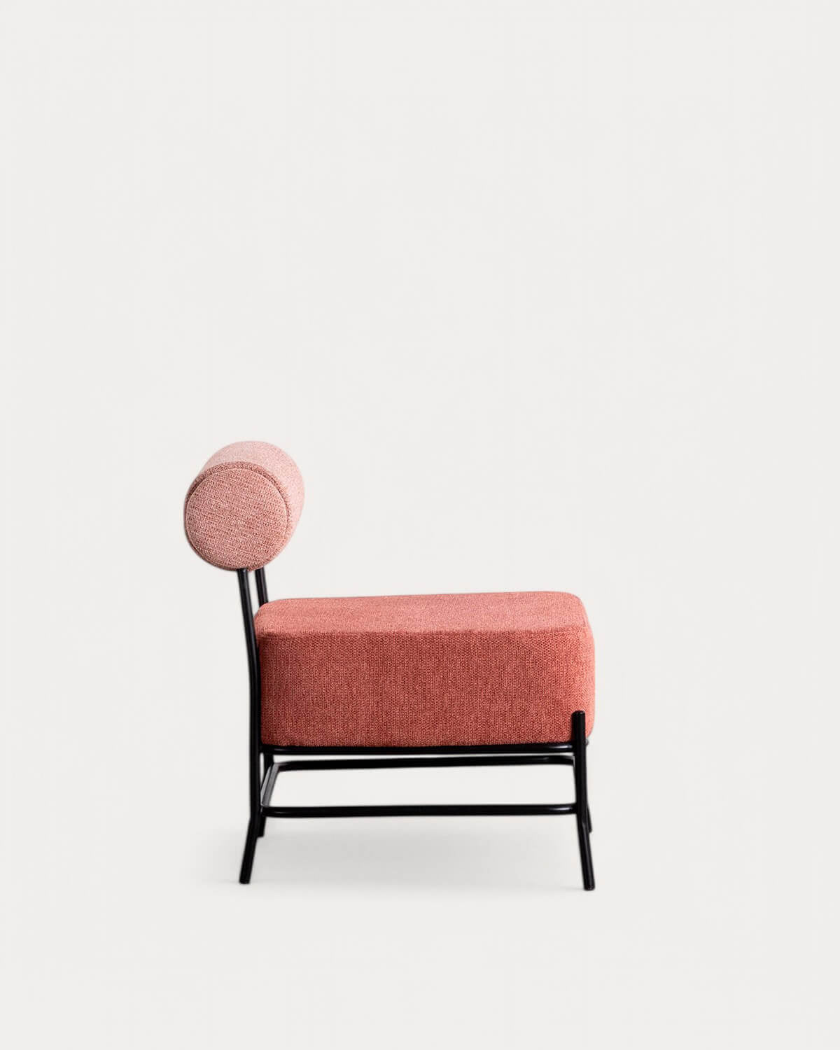 Elin fabric and metal armchair
