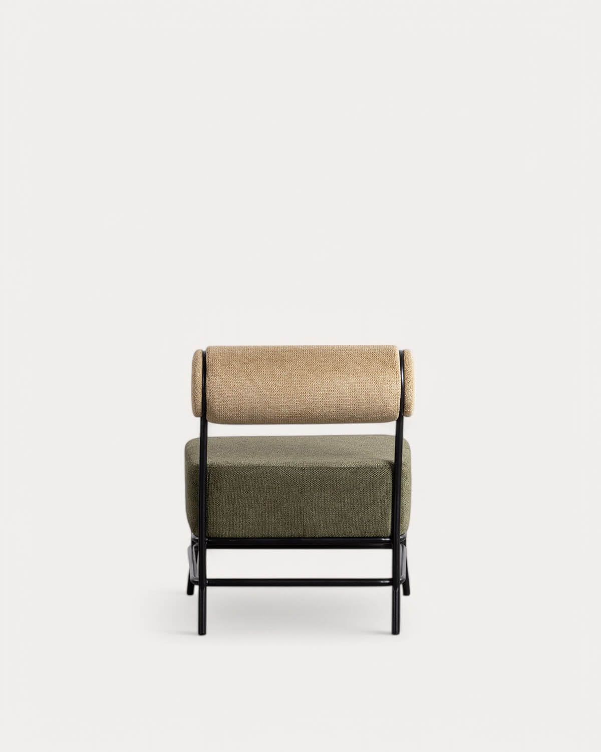 Elin fabric and metal armchair