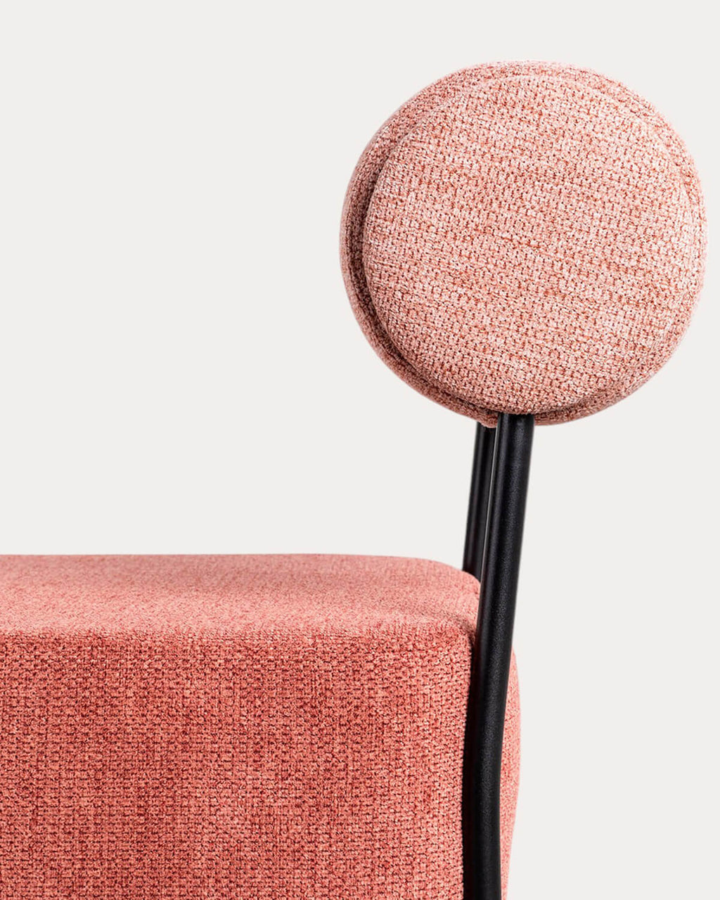 Elin fabric and metal armchair