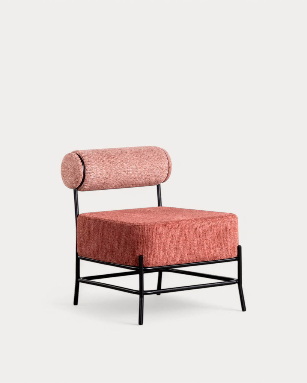 Elin fabric and metal armchair
