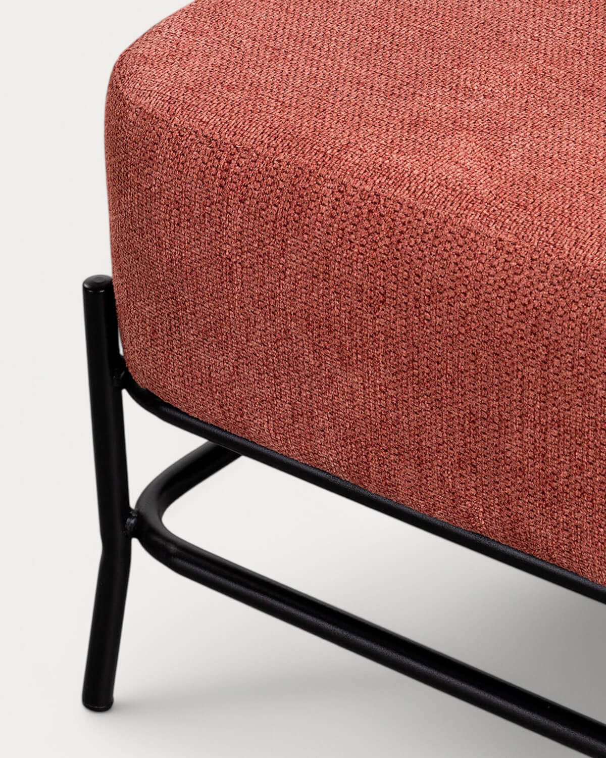 Elin fabric and metal armchair