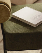 Elin fabric and metal armchair