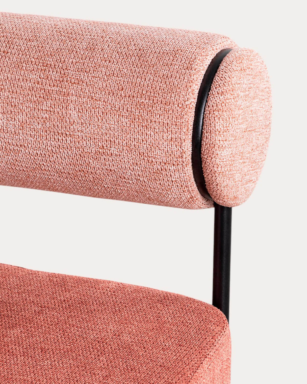 Elin fabric and metal armchair