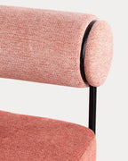 Elin fabric and metal armchair
