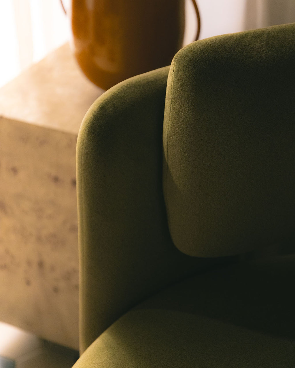 Jelte fabric armchair