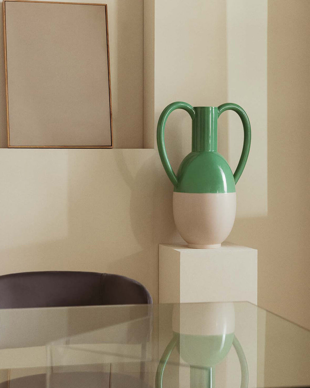 Large XL dolomite vase Mig Peral