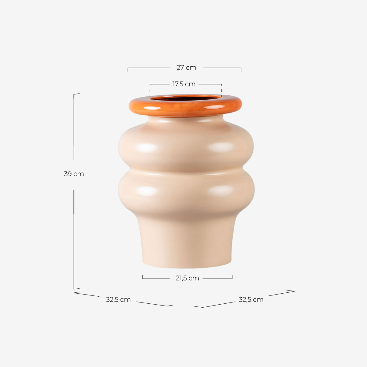 Large XL dolomite vase Gilim