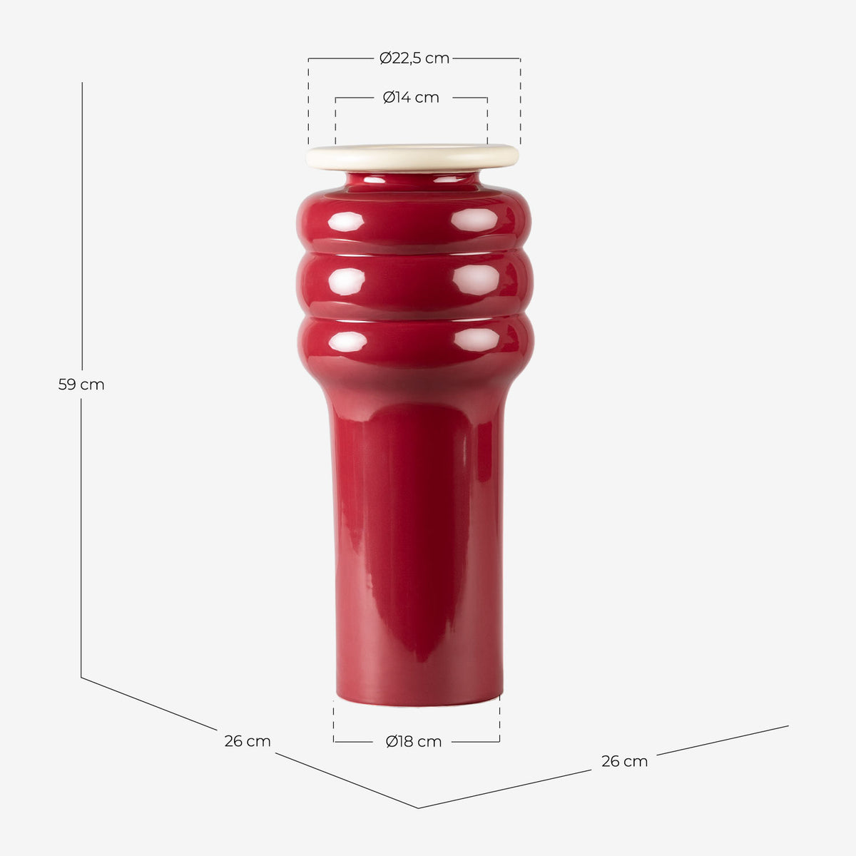 Large Gilum dolomite XL vase