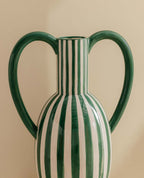 Large XL dolomite vase Peral Lines