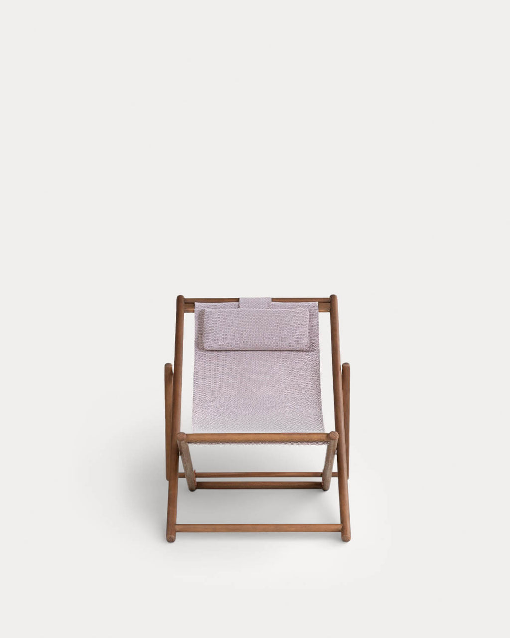 Reclining Hammock in Eucalyptus Wood and Elnes Fabric