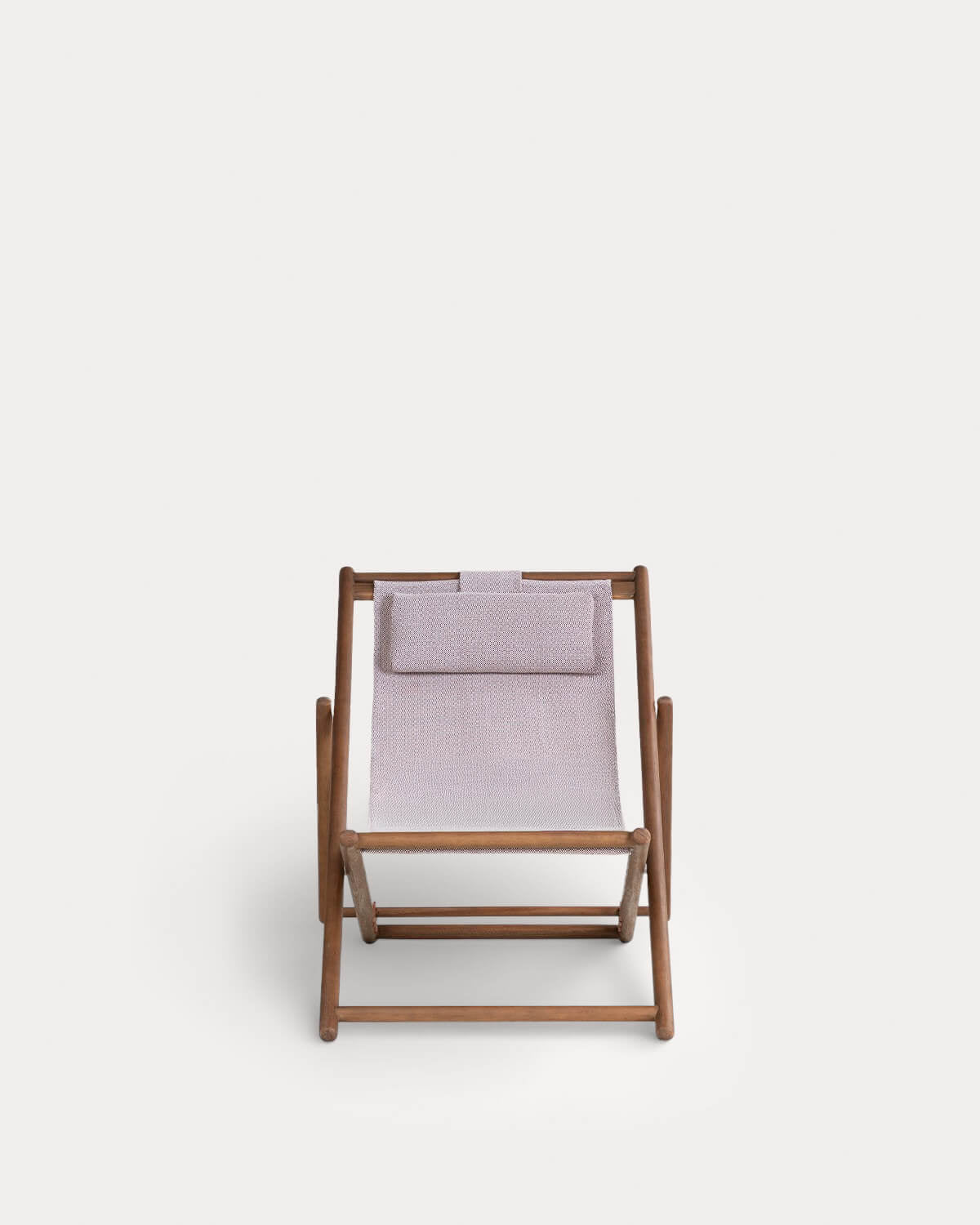 Reclining Hammock in Eucalyptus Wood and Elnes Fabric