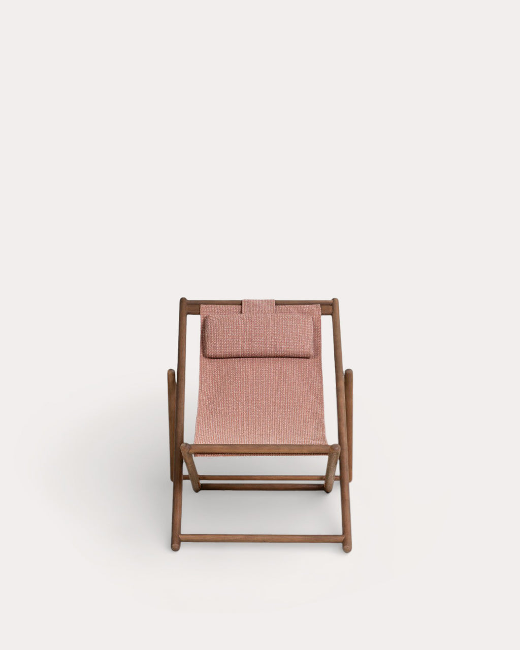 Reclining Hammock in Eucalyptus Wood and Elnes Fabric