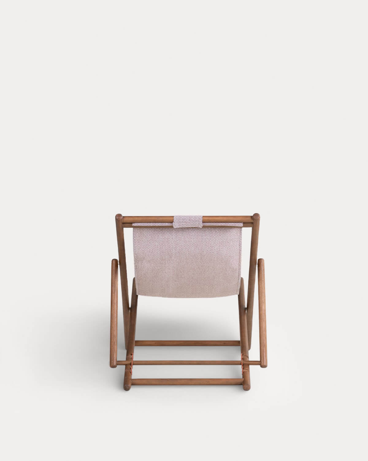Reclining Hammock in Eucalyptus Wood and Elnes Fabric