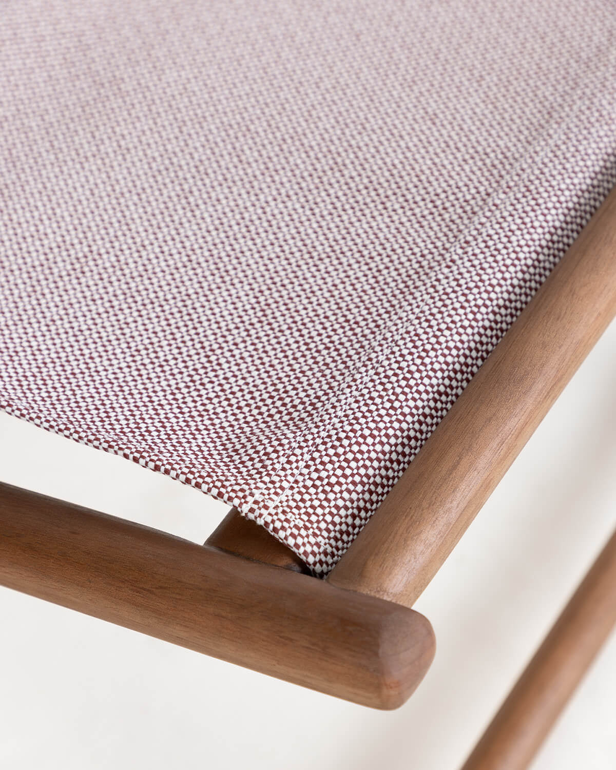 Reclining Hammock in Eucalyptus Wood and Elnes Fabric