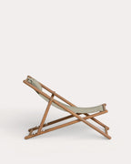 Reclining Hammock in Eucalyptus Wood and Elnes Fabric
