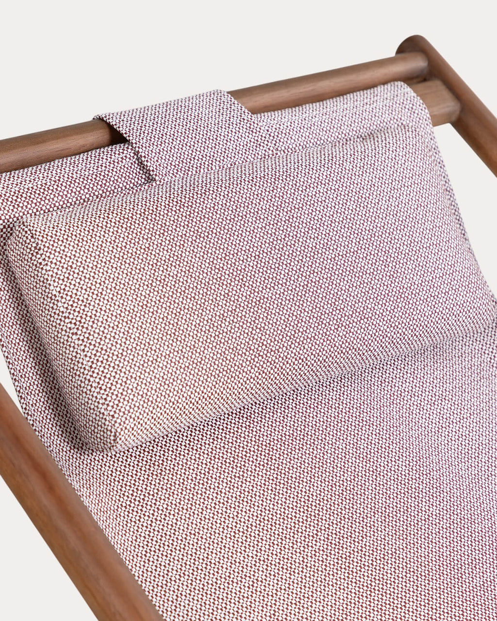 Reclining Hammock in Eucalyptus Wood and Elnes Fabric