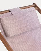 Reclining Hammock in Eucalyptus Wood and Elnes Fabric