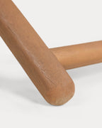 Reclining Hammock in Eucalyptus Wood and Elnes Fabric