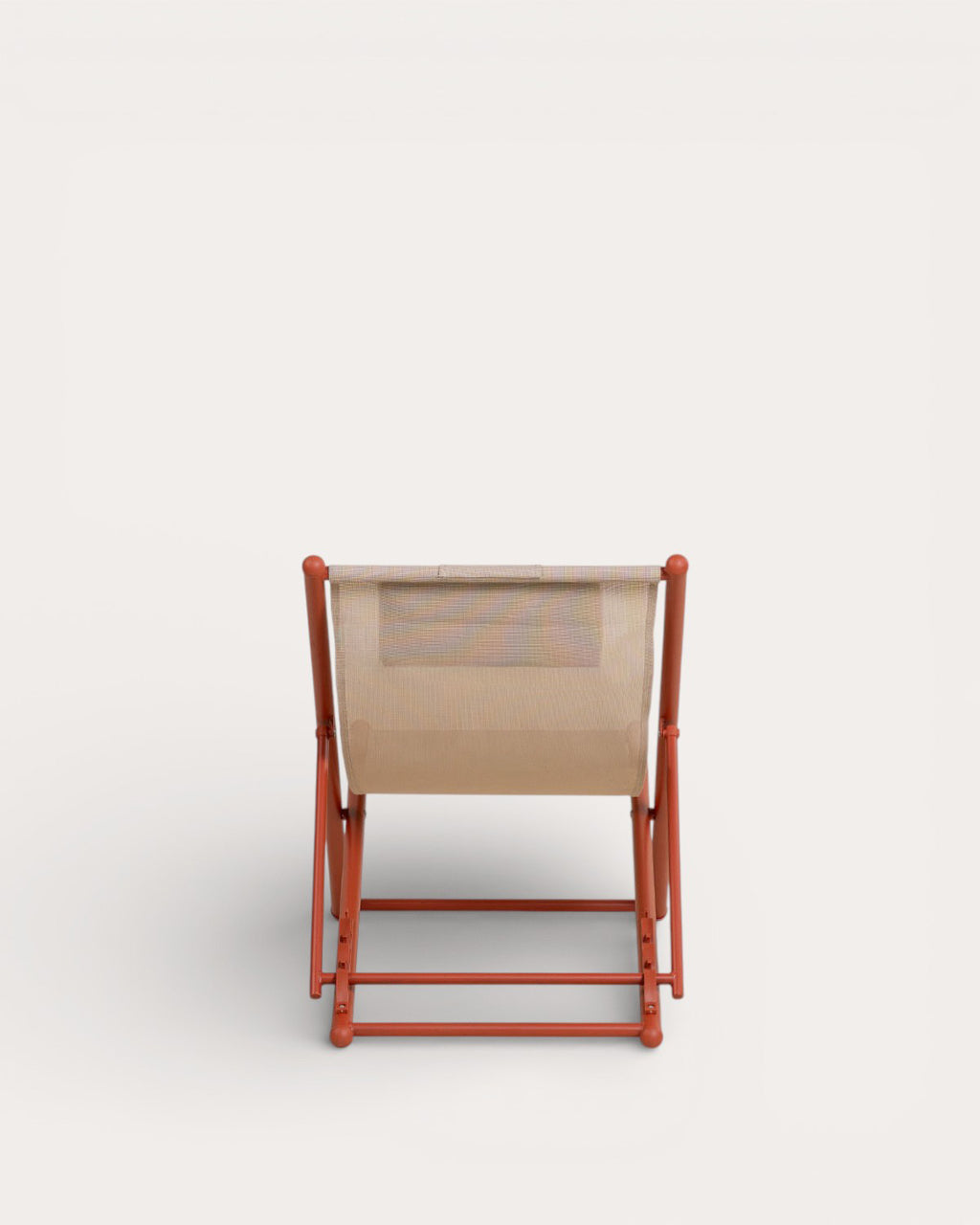 Ohiane metal and fabric reclining sun lounger