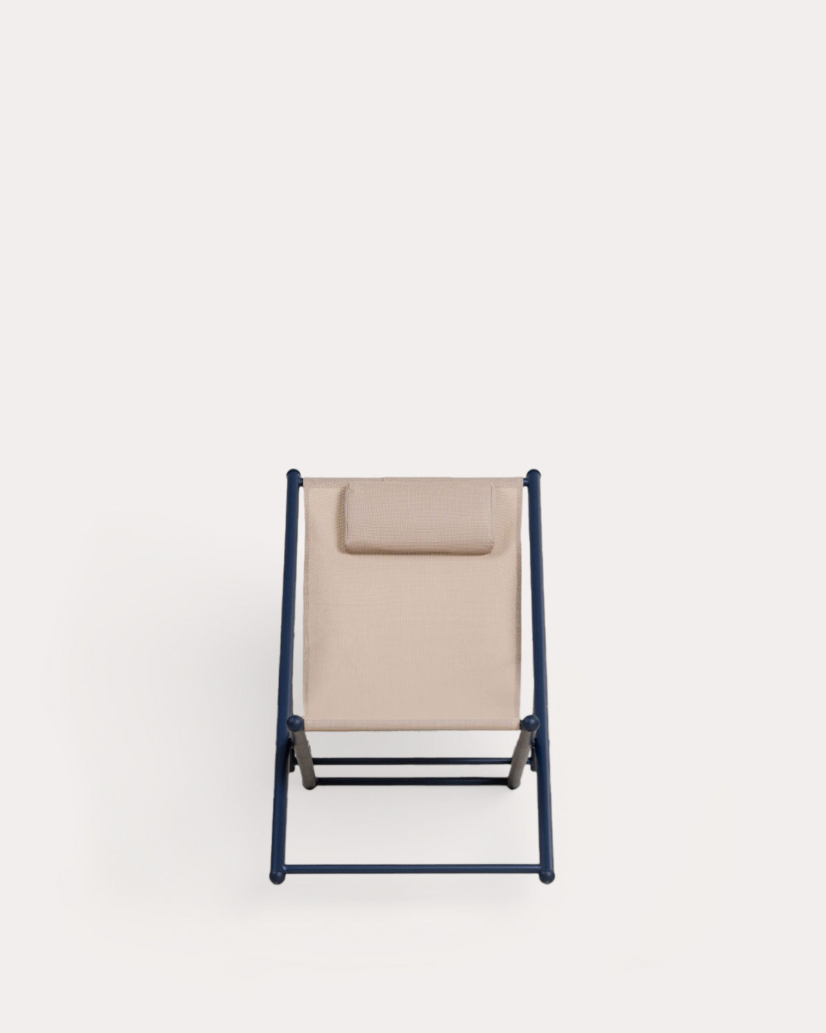 Ohiane metal and fabric reclining sun lounger